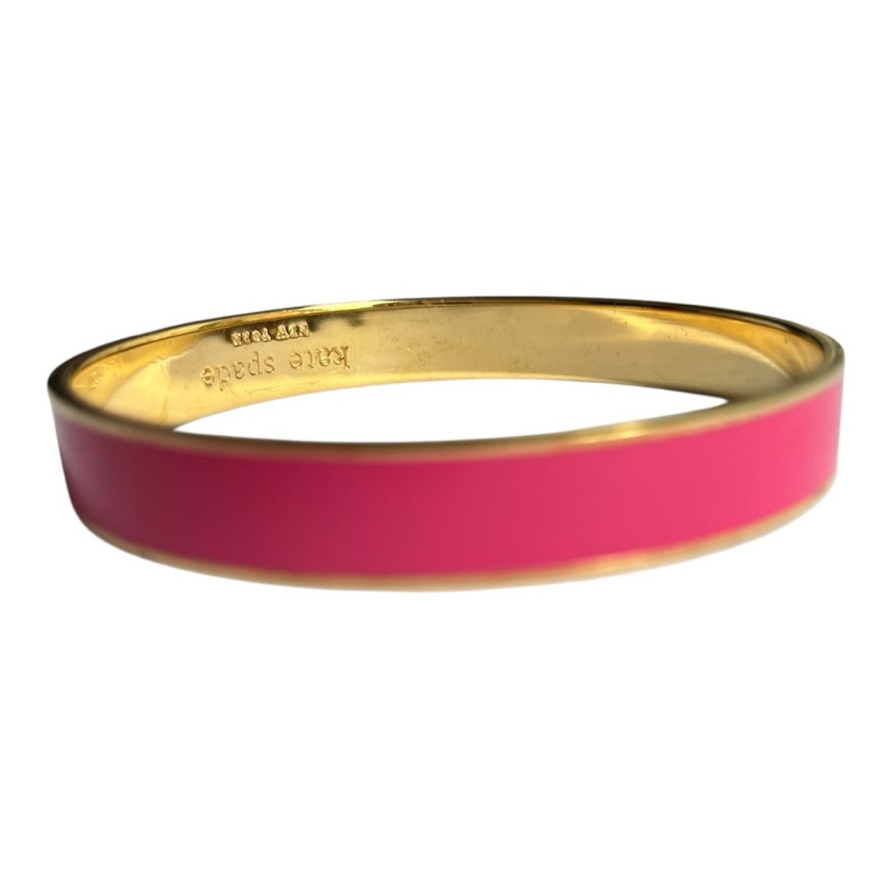 Kate Spade Pink and Gold Tickled Pink Bangle